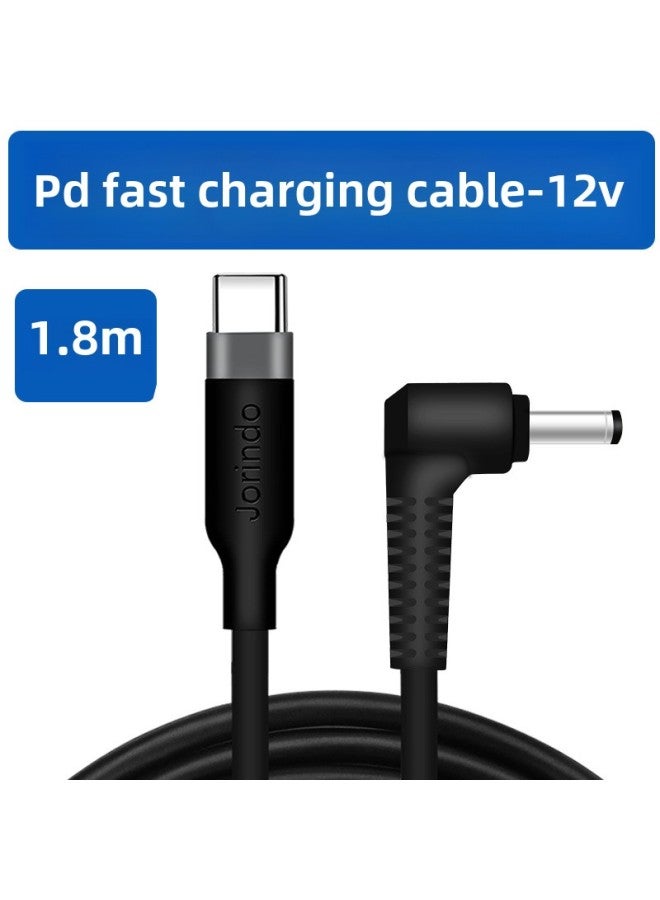 Type-C Male Head To DC5.5 * 2.5mm Is Suitable For Flat Panel Printer Projector PD To Trick 12V Charging Line-Color:JD0514-DC35135 Fast Charging Line -1.8 M  - Image 1