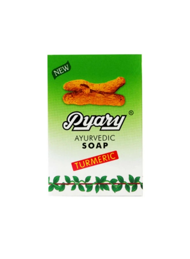 Pyary Ayurvedic Turmeric Soap with Turmeric, 6 pieces - Image 3