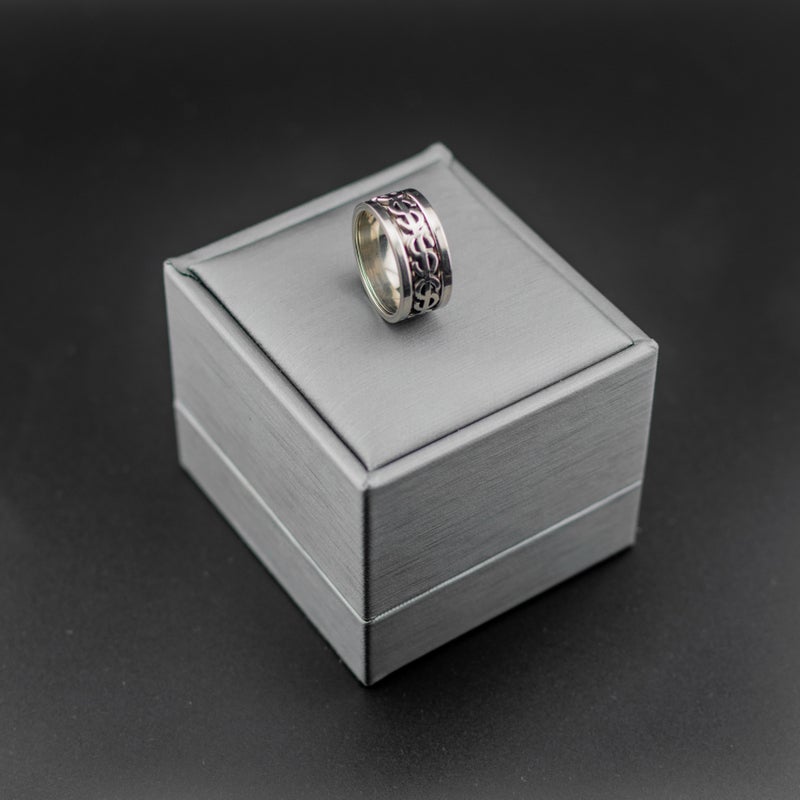 Silver Stainless Steel Ring For Him - Size 17 - Image 1