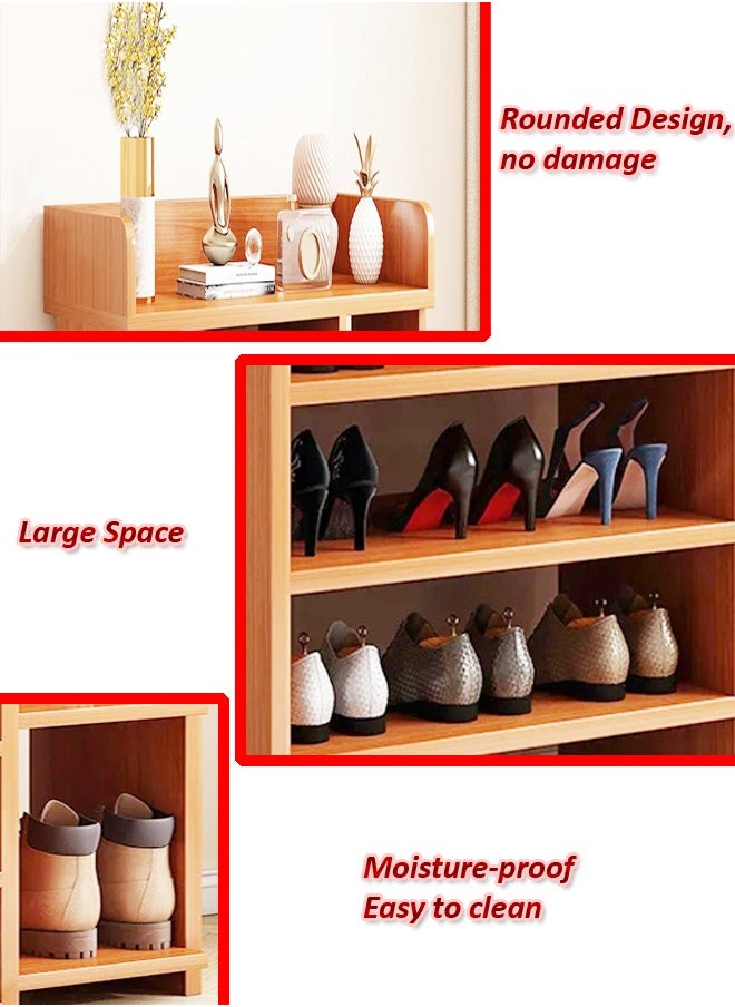 Multi-Tier Wooden Shoe Rack Organizer for Entryway Hallway Storage Furniture Brown 63 x 20 x 60 cm - pzsku/Z35A2A6A29E3F9C443265Z/45/_/1720163856/84fa4ce1-0130-4b4c-904f-e184dd4c3049