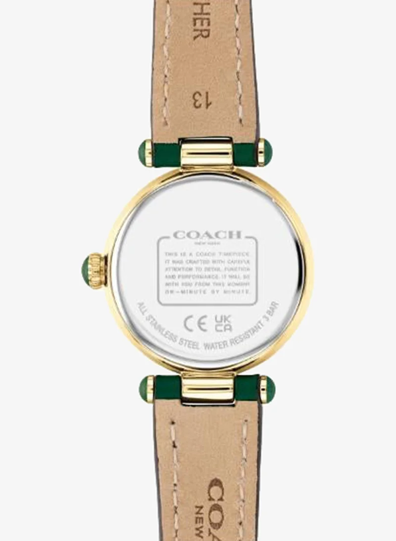 COACH Analogue Quartz Movement Watch Leather Strap
