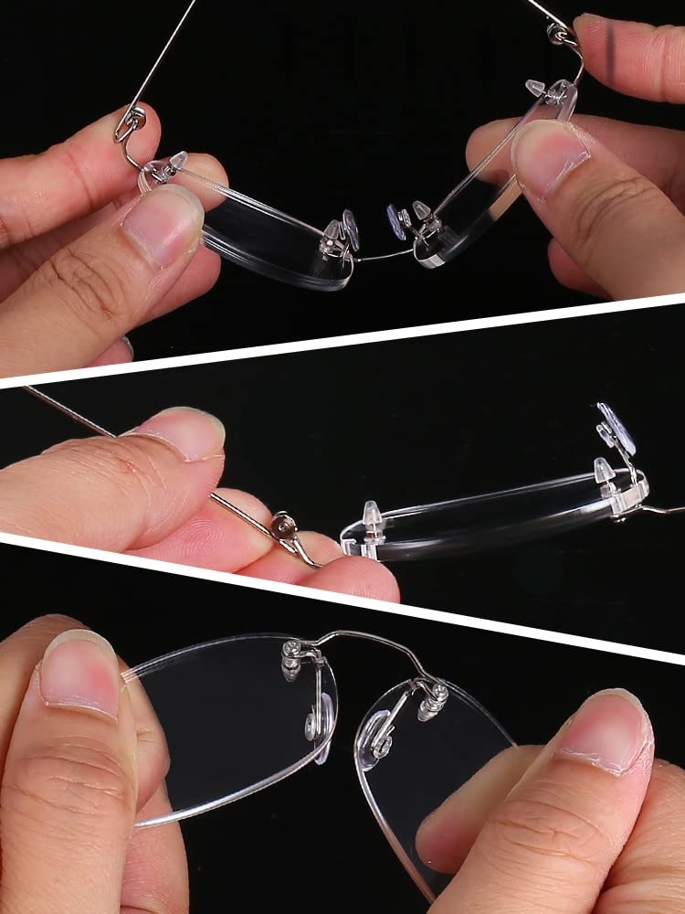 Viseng 2 Pairs Unisex Super Lightweight Rimless Quality Readers Ultra Thin Clear Lenses Frameless Reading Glasses +1.5 - Image 5