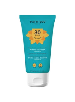 Attitude Mineral Sunscreen, Broad Spectrum Uva/Uvb, Reef-Friendly, Hypoallergenic, Vegan And Cruelty-Free, Spf 30, Fragrance-Free, 75 Grams  - Image 1