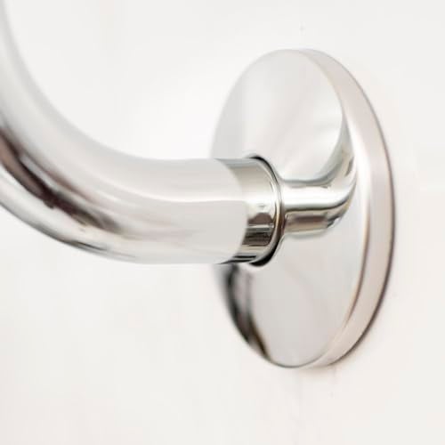 JS Jackson Supplies Shower Head Extension Arm with Flange,10.5 Inch High-Rise Curved S Shaped Design, Stainless Steel, Standard 1/2" Connection, Chrome Finish - Image 3