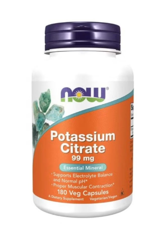 Potassium Citrate 99mg 180 Veg Capsules