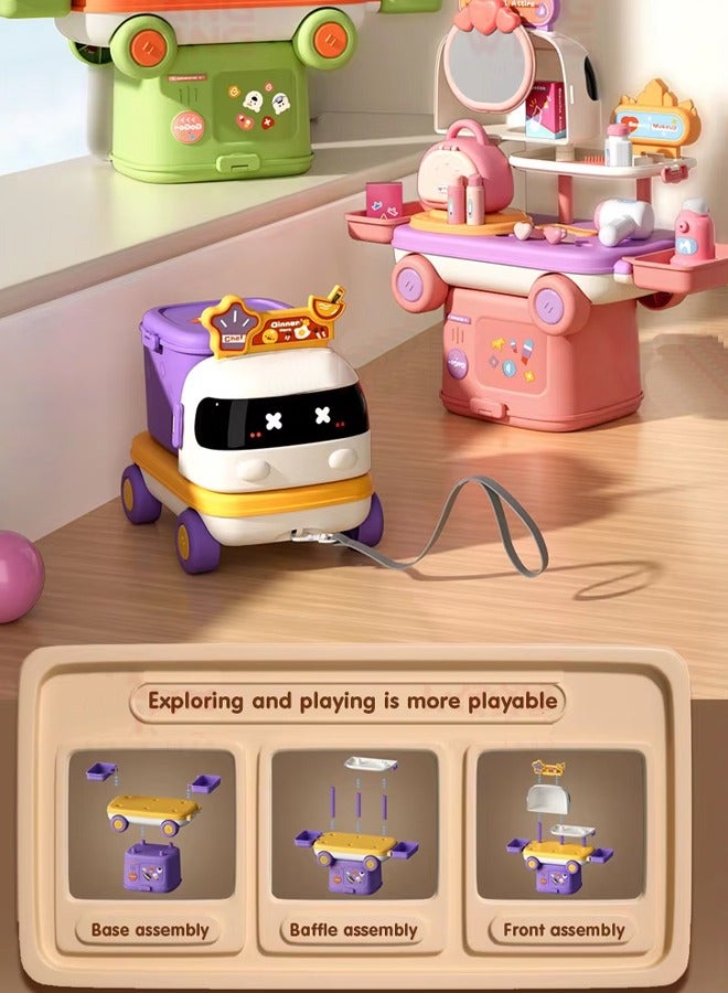 Kids Makeup Kit For Girls,Kids Children's Makeup Set,Washable Makeup Toys Princess Dress up Makeup Set For Girls Pretend Play Makeup Beauty Toys Gift Birthday Gift - Image 5