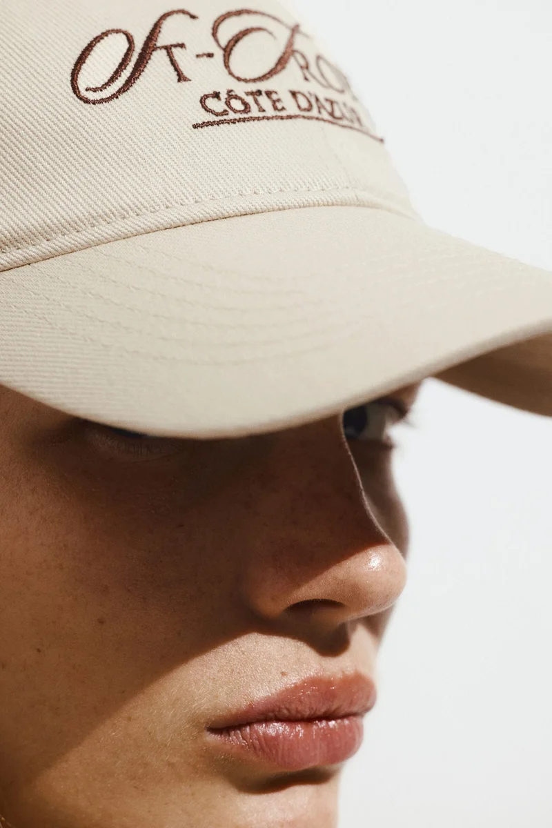 H&M Embroidered-motif twill cap