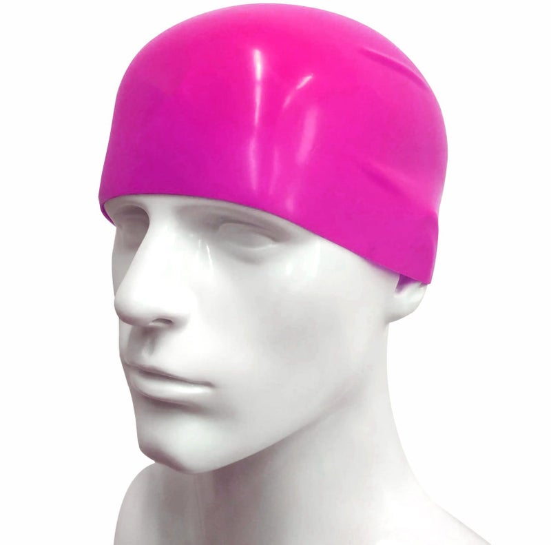 Protoner Silicone Swimming Cap, Unisex, Multi-Colour, One Size Fits All (Pink) - Image 4