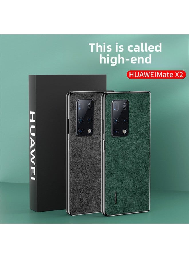 For Huawei Matex2 Folding Screen Mobile Phone Film Full Cover Back Cover Skin X2 Seconds Change Collection Version Protective Film-Color:Litchi Blue]-Dimensions:For Huawei MATEX2  - Image 2