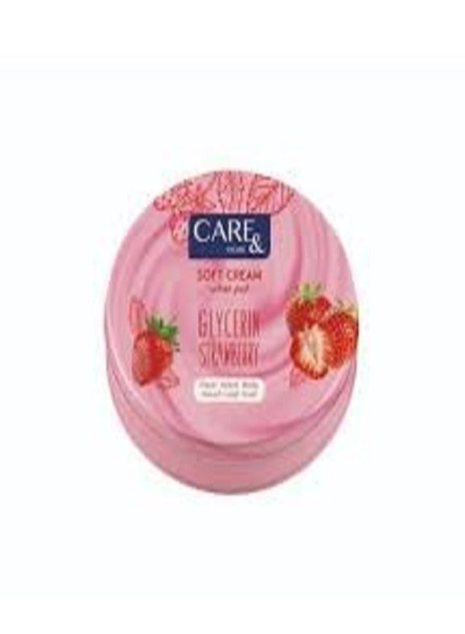 Care & More CARE MORE SOFT CREAM FACE&HAND STRAWBERRY 75ML