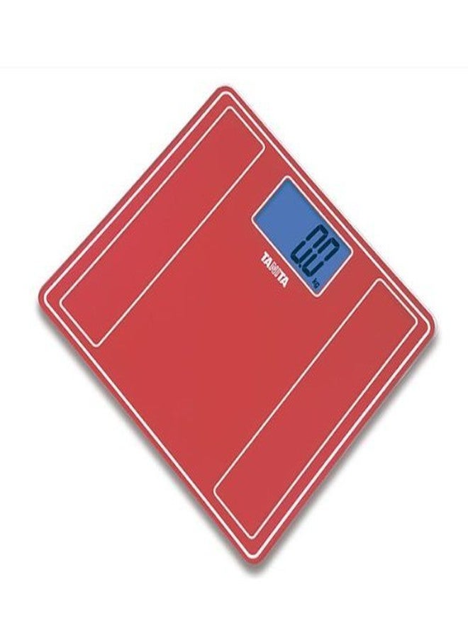 KosmoCare Tanita HD 382 Digital Weighing Scale (Red) with large backlit LCD - weight up to 150 Kg