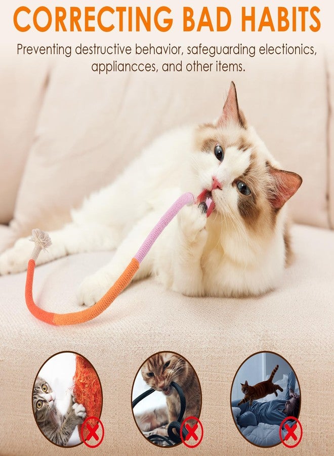 TINDTOP Cat Toys Chew Ropes, 3 Pack Interactive Cat Nip Kicker Toy for Indoor Kittens, Teeth Cleaning Toy for All Breeds, 19.5 Inches (50cm) - Image 5