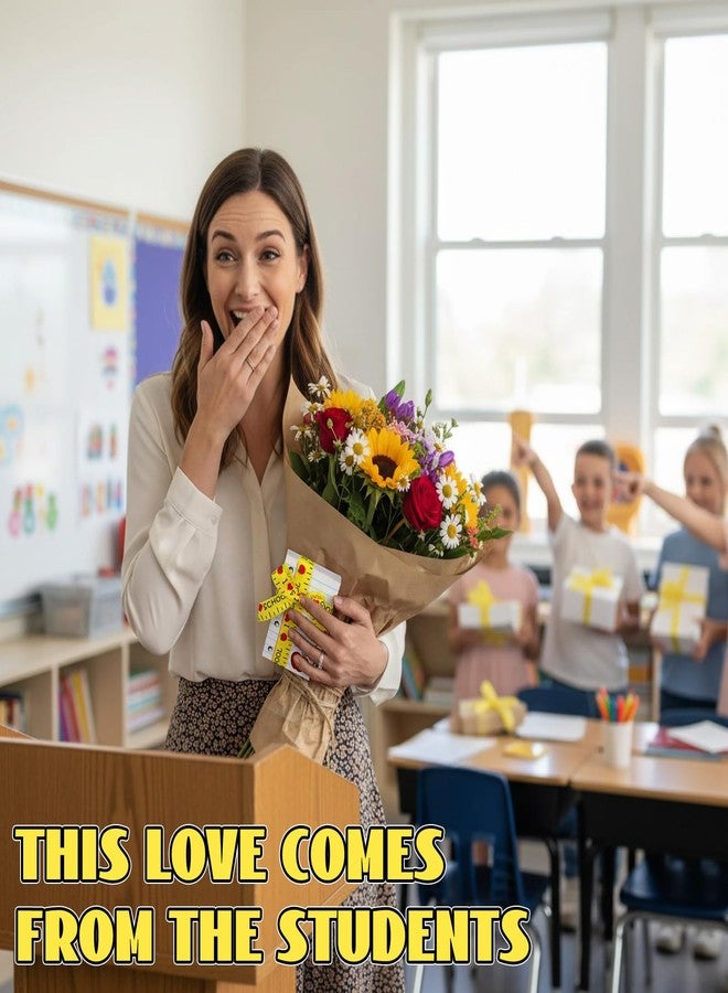 Lineshading 12 Pack Teacher Gift Card Box Holder Back to School Teacher Appreciation Gifts Card Holders with Apple Sticker Ribbon Thank You Gift Box for First Day of School Teachers Gifts(White - Image 4