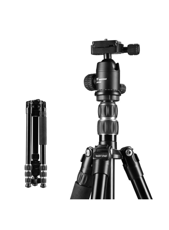 Weifeng Wf-6610a Professional Mirrorless And Dslr Camera Tripod, Foldable Portable, For Canon Nikon Photography And Videography, Outdoor And Travel Tripod, Projector Floor Stand - Image 3