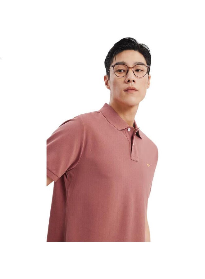 Septwolves Men'S Short Sleeve T-Shirt With Cool Feeling And Color Fixing, Antibacterial Collar Business Casual Solid Color Polo With Colorful Small Wolf Logo - Image 1