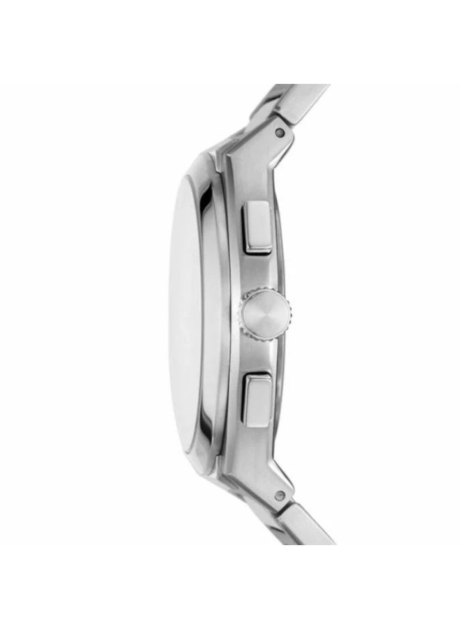 فوسيل Men Fossil Everett FS5795 Men’s Watch – Blue Dial Chronograph, Silver Stainless Steel Bracelet, Quartz, 42mm, 50M Water Resistant - Image 2