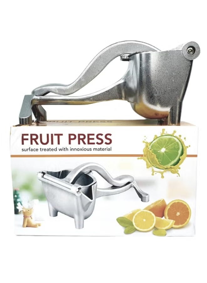 Vision Manual Triangle Diversion Nozzle Fruit Juicer – Heavy-Duty Hand Press Citrus Juicer with Ergonomic Handle, Easy to Use & Clean, Silver - Image 1
