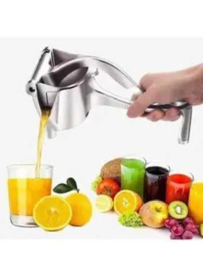 Vision Manual Triangle Diversion Nozzle Fruit Juicer – Heavy-Duty Hand Press Citrus Juicer with Ergonomic Handle, Easy to Use & Clean, Silver - Image 2