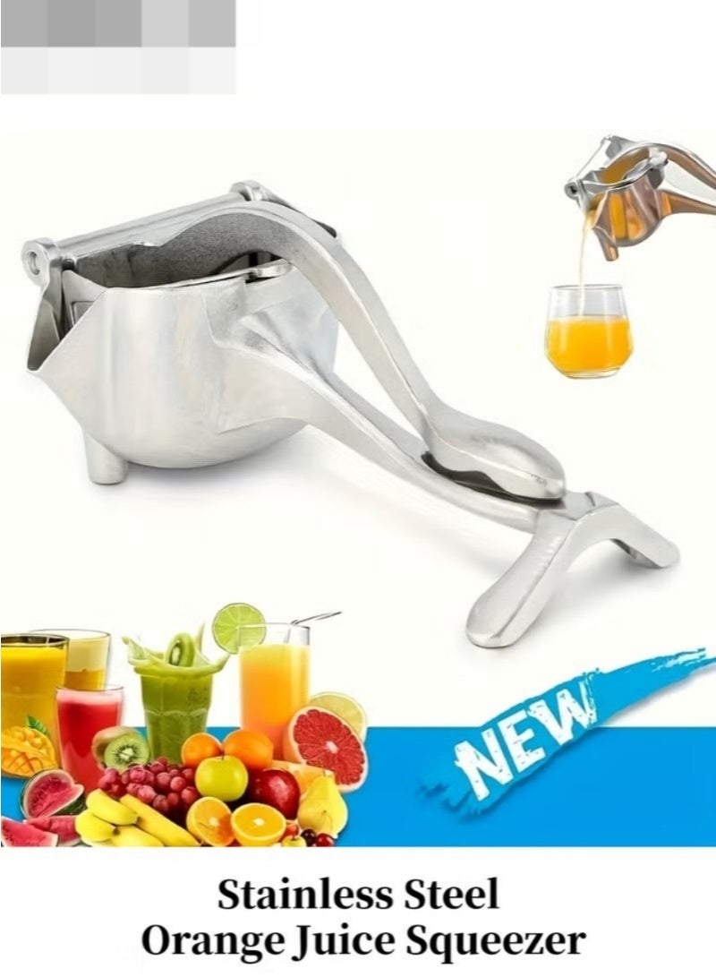 Vision Manual Triangle Diversion Nozzle Fruit Juicer – Heavy-Duty Hand Press Citrus Juicer with Ergonomic Handle, Easy to Use & Clean, Silver - Image 3