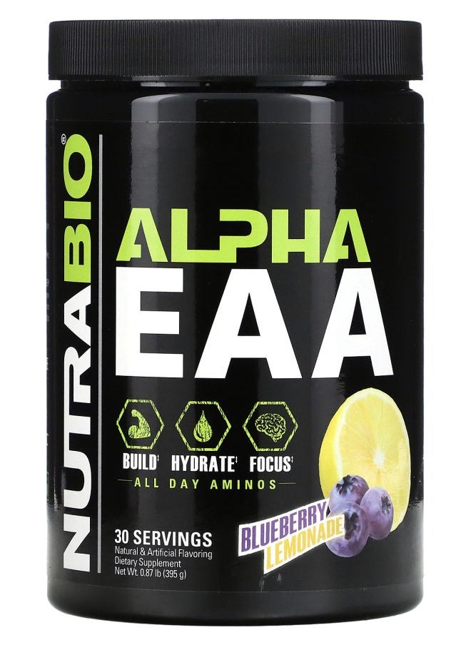 NutraBio Alpha EAA Blueberry Lemonade 0.87 lb (395 g) 
