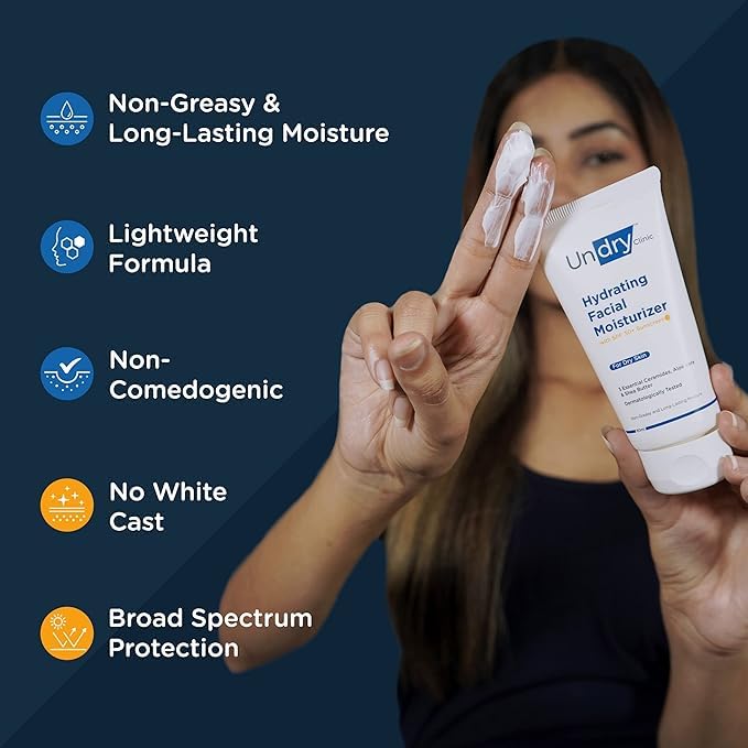 Undry Facial Moisturizer for Dry Skin 80ml Pack of 3 Moisturizer for Face - Image 4
