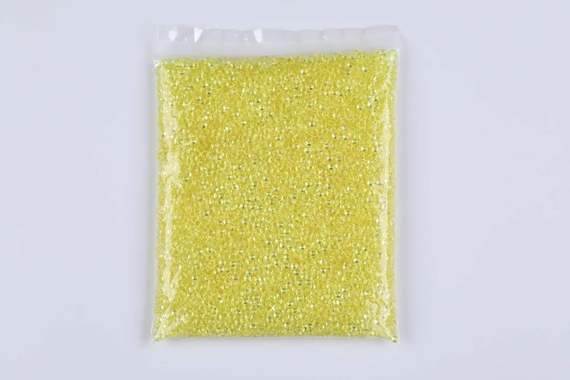 Gintoaria 10000 قطعة/عبوة ألماس أكريليك وكرستالات كونفيتي لتزيين طاولات الزفاف وحشو المزهرية 4.5 ملم حجر الراين للزفاف، حفل الاستحمام للعروس، زخارف حبات المزهرية (أصفر فاتح) - Image 5