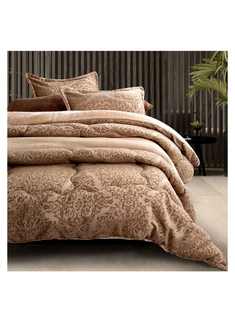 Family Bed quilt set Spanish fur 6 pieces size 220 x 240 cm model 409 from Family Bed  - Image 1