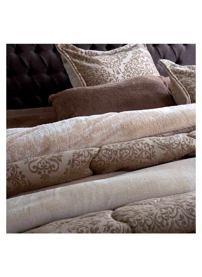 Family Bed quilt set Spanish fur 6 pieces size 220 x 240 cm model 409 from Family Bed  - Image 4