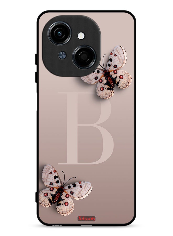 Tolwak غطاء حماية Tecno Spark Go 1 4G مزخرف بالفراشات - Image 1