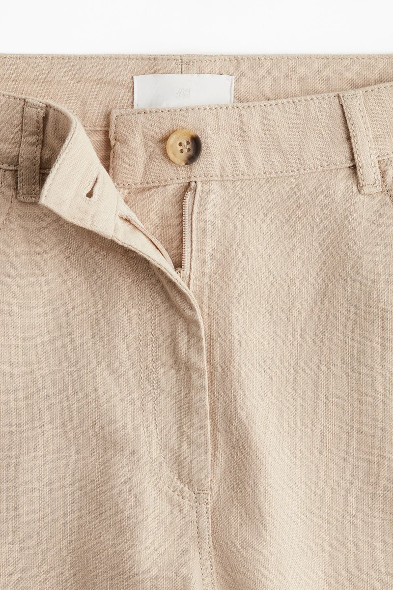 H&M Wide cotton trousers