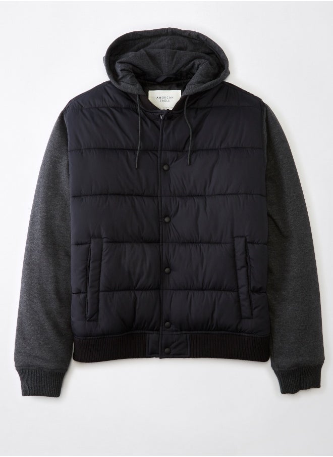 American Eagle - AE Bomber Puffer Jacket - Image 1