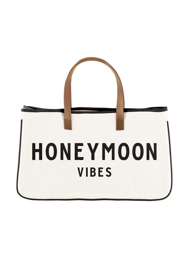 Santa Barbara Design Studio Santa Barbara Design Studio Tote Bag For Women Hold Everything Wedding 100% Cotton Canvas Shoulder Bag, Large, Honeymoon Vibes 