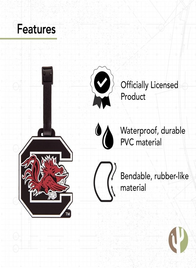 Desert Cactus University of South Carolina Luggage Tag – Official USC Gamecocks Travel ID Tag for Suitcases, Bags, and Carry-Ons (Design A) - Image 4