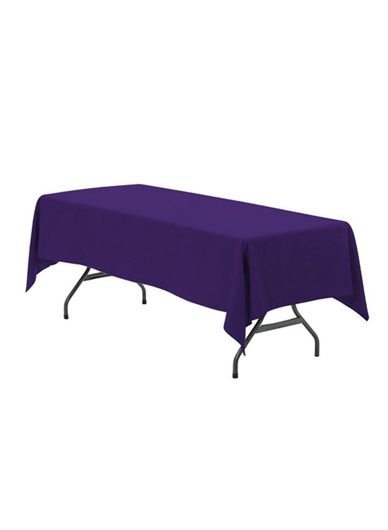 Bluejw 1-Piece Solid Pattern Table Cloth Purple - Image 1