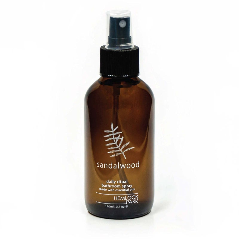 Hemlock Park Sandalwood Room Spray | Naturally Scent Your Space | Sustainably Made in USA with Essential Oils and Botanicals | 4 oz Glass Spray - Image 1