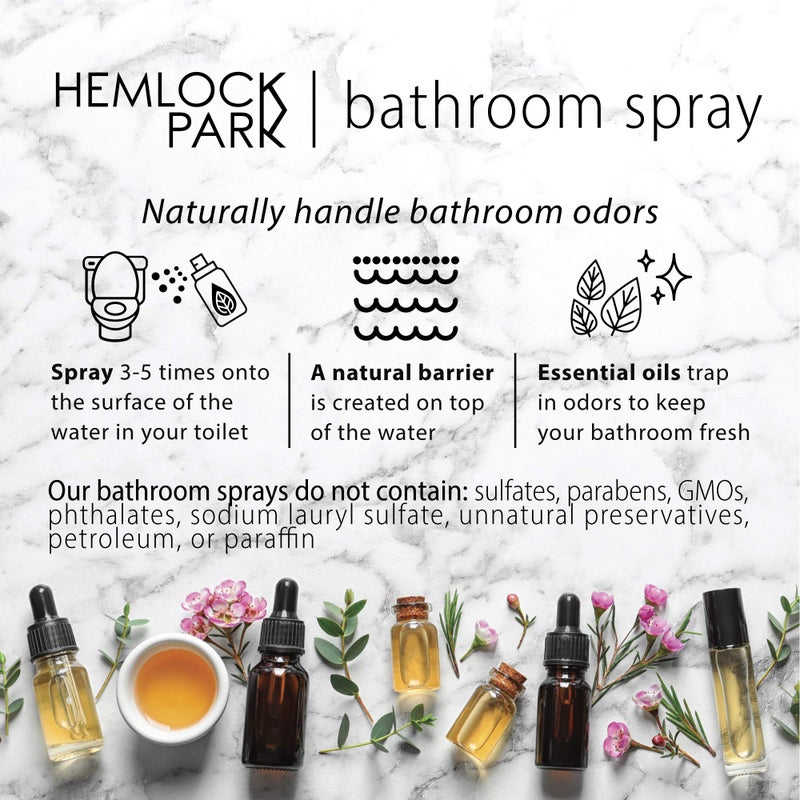 Hemlock Park Sandalwood Room Spray | Naturally Scent Your Space | Sustainably Made in USA with Essential Oils and Botanicals | 4 oz Glass Spray - Image 2
