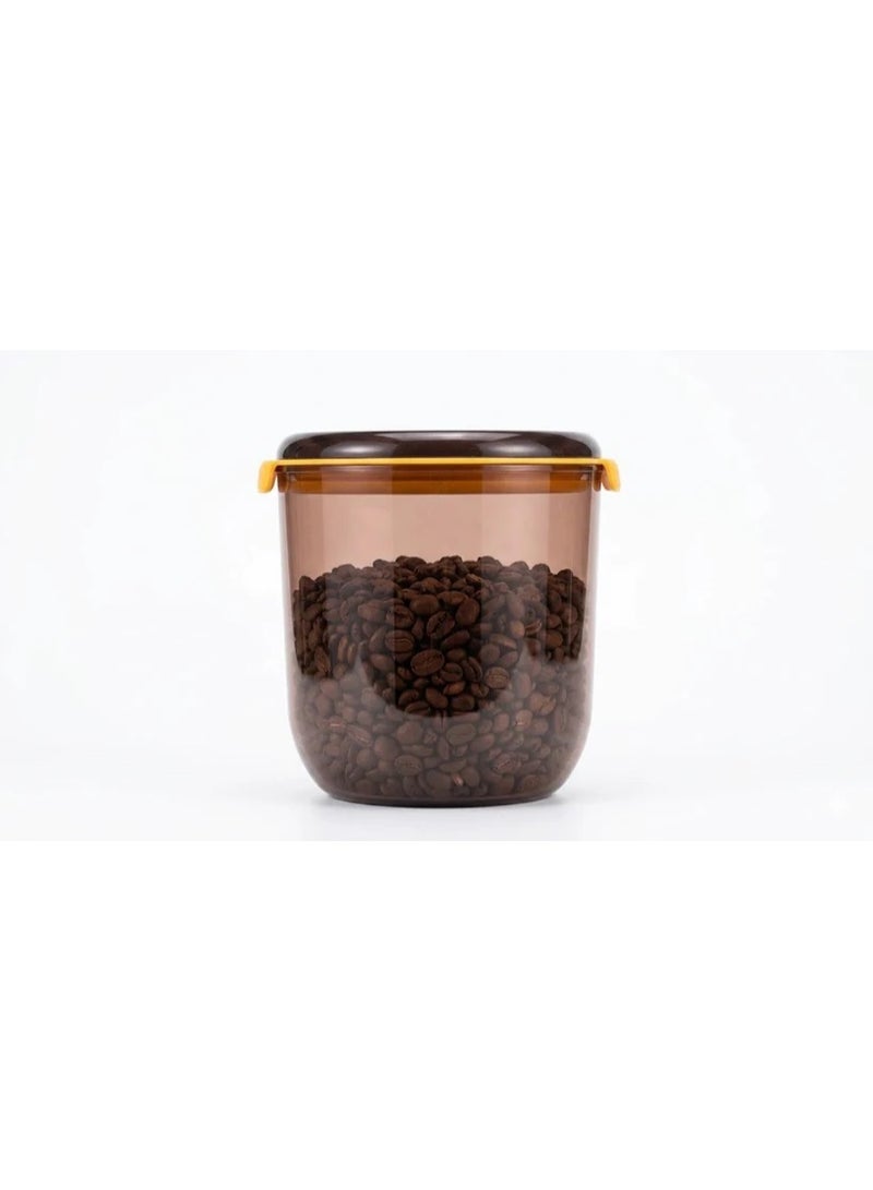 fosa VacBrew UV-Block Coffee Canister VC11350 Airtight Vacuum Storage Container 45oz Smoky Black - Image 1