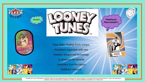 Upper Deck Fleer Retro Looney Tunes 5Pack Blaster Trading Card Box Upper Deck 2024 - Image 5