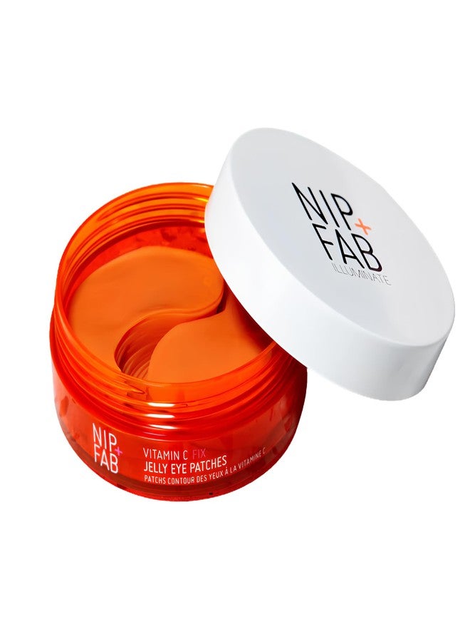 Nip+Fab Vitamin C Fix Jelly Eye Patches, 20 Pairs, Brightening Hydro Gel for Under-Eyes with 3 stable forms of Vitamin C - Image 1