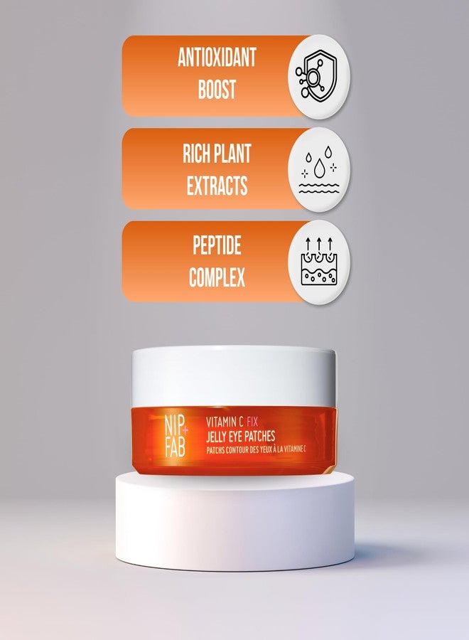 Nip+Fab Vitamin C Fix Jelly Eye Patches, 20 Pairs, Brightening Hydro Gel for Under-Eyes with 3 stable forms of Vitamin C - Image 5