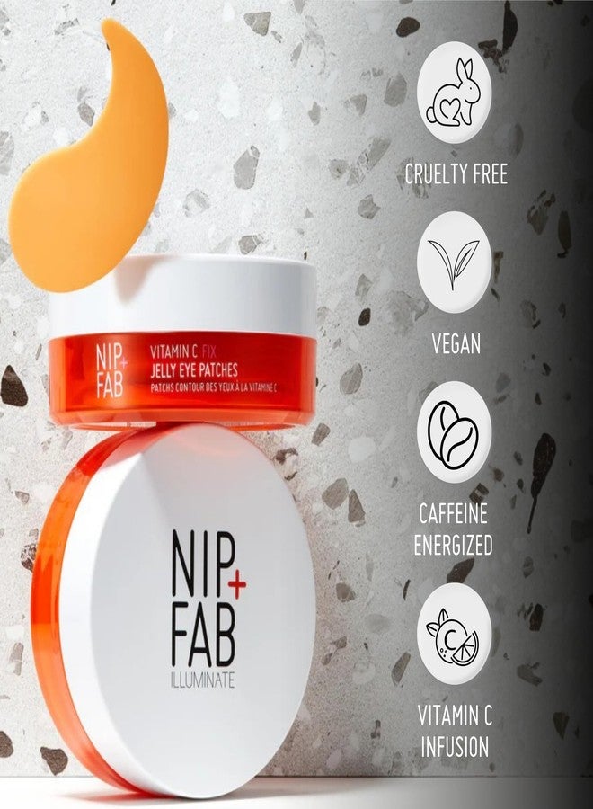 Nip+Fab Vitamin C Fix Jelly Eye Patches, 20 Pairs, Brightening Hydro Gel for Under-Eyes with 3 stable forms of Vitamin C - Image 2