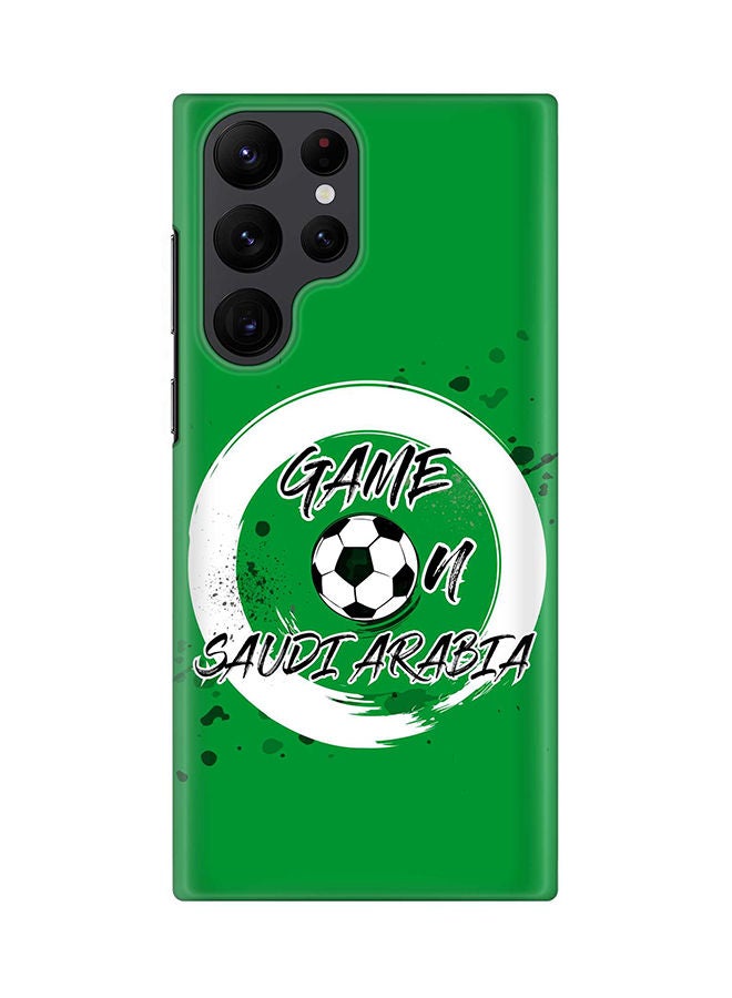 Stylizedd Case for Samsung Galaxy S22 Ultra 5G Snap Case Slim Snap Classic Series Shield Matte Finish Print - Game on Saudi Arabia - Image 1