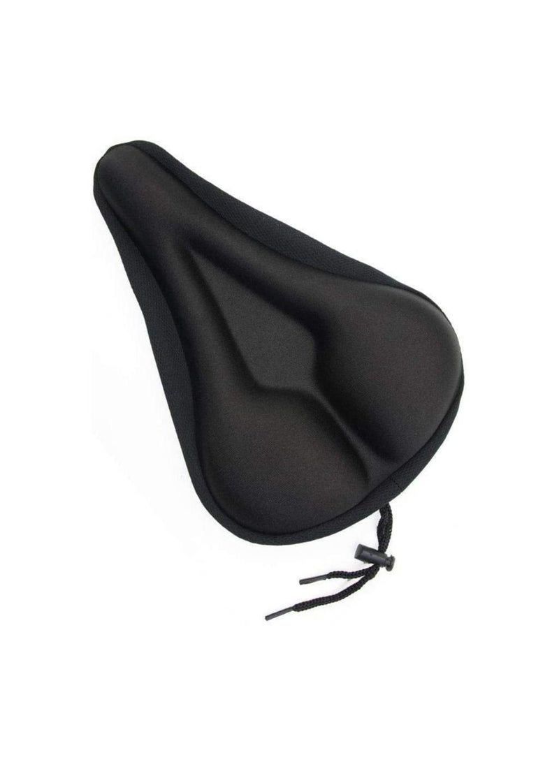 Generic Gel Bike Seat Cover – Comfortable Silica Foam Padded Cushion for Indoor & Outdoor Cycling – Waterproof & Dustproof Saddle Protector for Mountain and Exercise Bikes