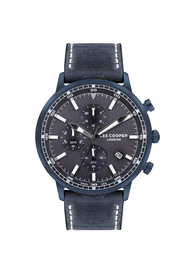 Lee Cooper Men's Leather Multi Function Watch LC07943.990 - 46 mm
