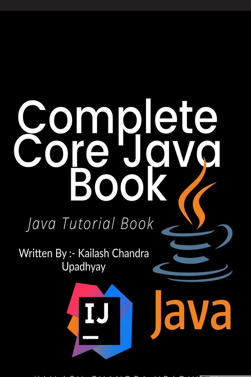 Complete Core Java Tutorial Book