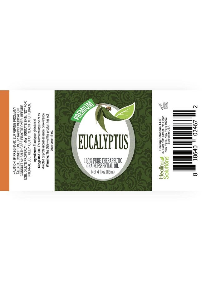 Healing Solutions 60Ml Oils - Eucalyptus Essential Oil - 2 Fluid Ounces - Image 3