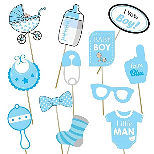 TOYXE Baby Shower Banner with Photo Booth Props Set of 27 - Image 2
