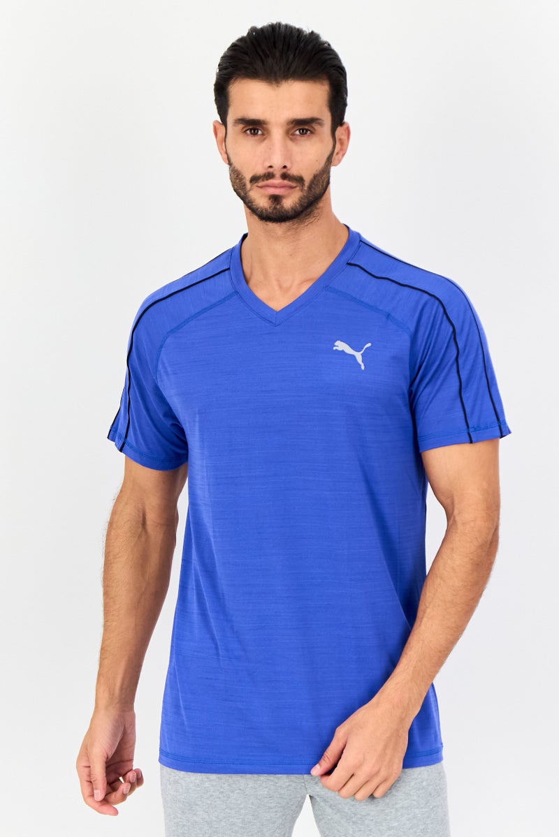 PUMA Men Sportswear Fit Short Sleeve Training T-Shirt, Blue - Image 1