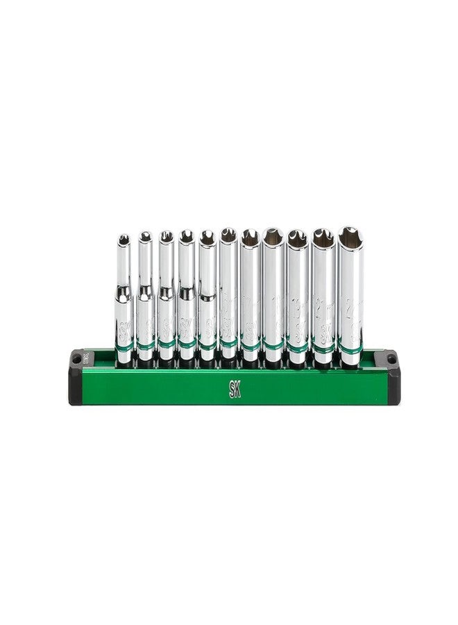 SK Tools USA 1/2" Drive, 11 Piece, 6 Point, Shallow, Metric Chrome Socket Set | SK01343 - Image 2