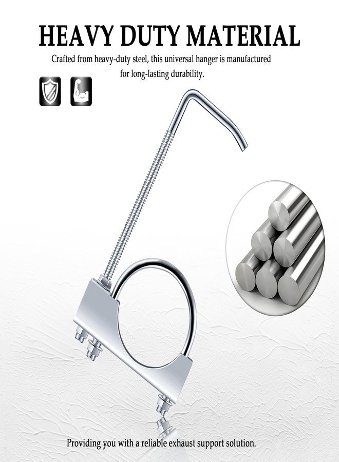 Stacool مشبك عادم Stacool مقاس 2.5 بوصة مع علاقة، علاقة عادم شديدة التحمل مع مشبك لأنبوب عادم مقاس 2.5 بوصة، علاقة كاتم صوت عالمية، أدوات سيارات لمعظم أنظمة عادم السيارات والشاحنات - Image 4